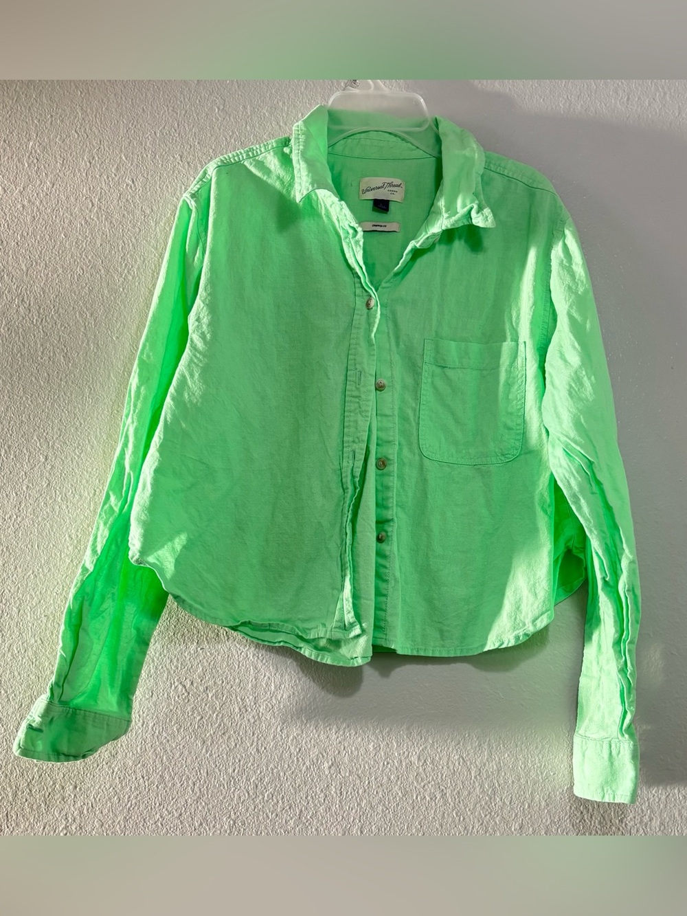 Easter green button up